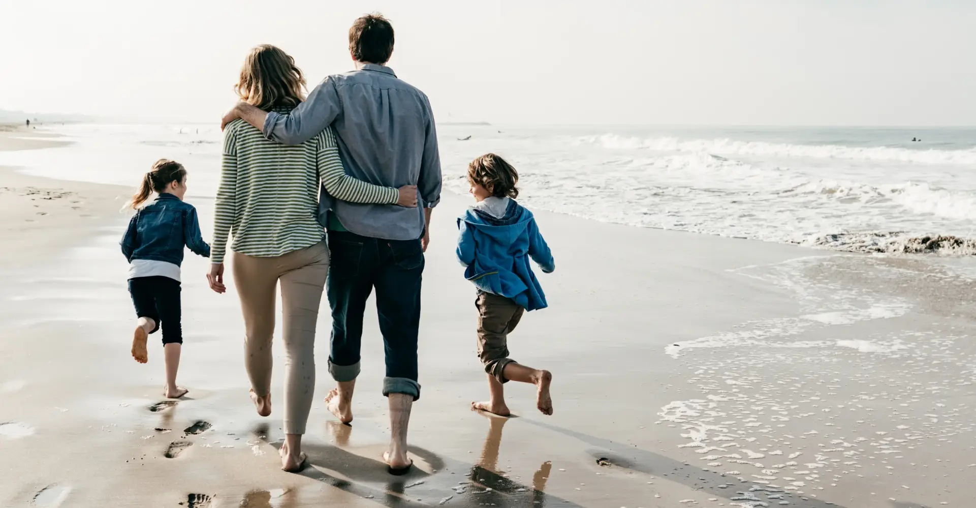 Charleston family enjoying beach pain-free after chiropractic treatment West Ashley SC